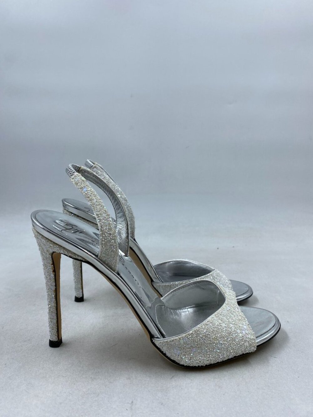 Giuseppe Zanotti Glitter Slingback Sandals
